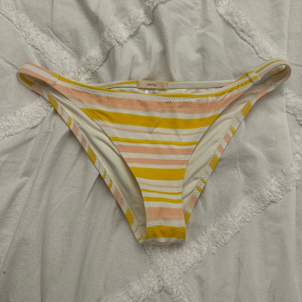 Eberjey painted stripe bikini bottoms